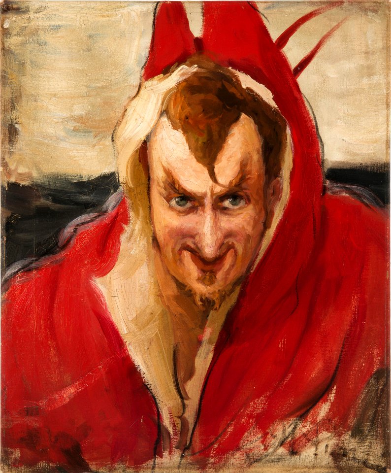 Ilya Repin - Portrait of G.G. Ge as Mephistopheles