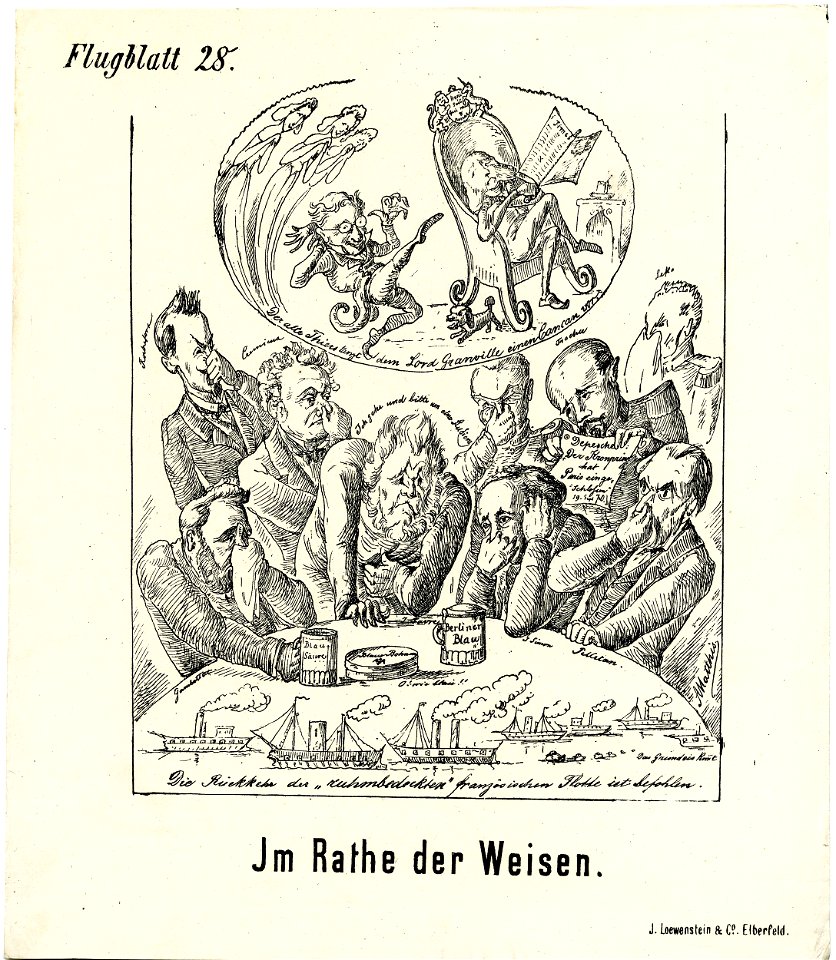 Im Rathe der Weisen (In the company of wise men) (BM 1871,1209.4537)