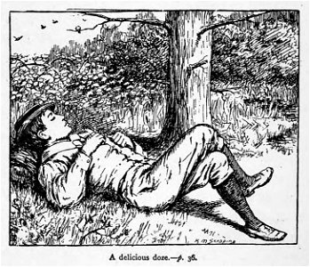 Illustrations by K. M. Skeaping for the Holiday Prize by E. D. Adams-pg-036-A delicious doze