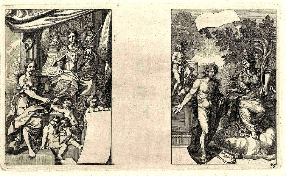 Illustrationen zu lateinischen Sprüchen c1700 ubs G 0842 II 001