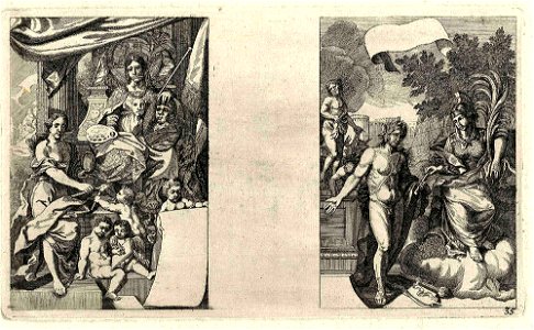 Illustrationen zu lateinischen Sprüchen c1700 ubs G 0842 II 001