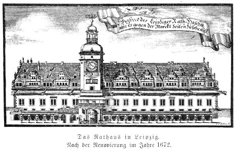 Illustrierte Geschichte d. sächs. Lande Bd. II Abt. 1 - 217 - Das Rathaus in Leipzig