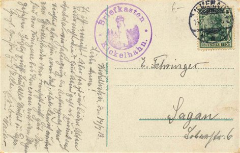 Ilmenau, Thüringen - Turm auf dem Kickelhahn (back) (Zeno Ansichtskarten)