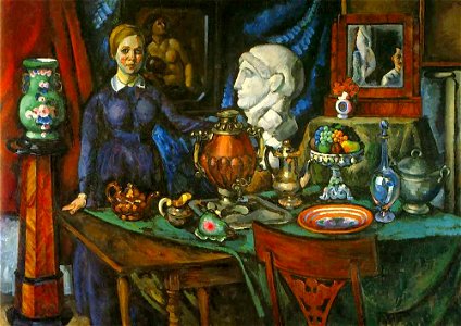Ilya Mashkov - Still Life with Female Figure