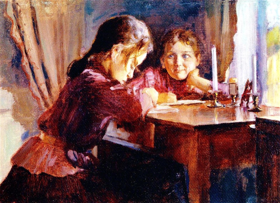 Ilma and Nelma Swan by Järnefelt