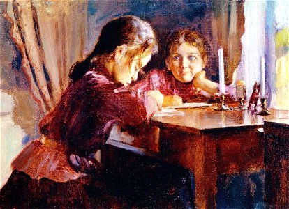 Ilma and Nelma Swan by Järnefelt