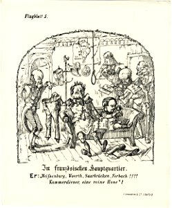 Im Französischen Hauptquartier (The French head quarters) (BM 1871,1209.4514)