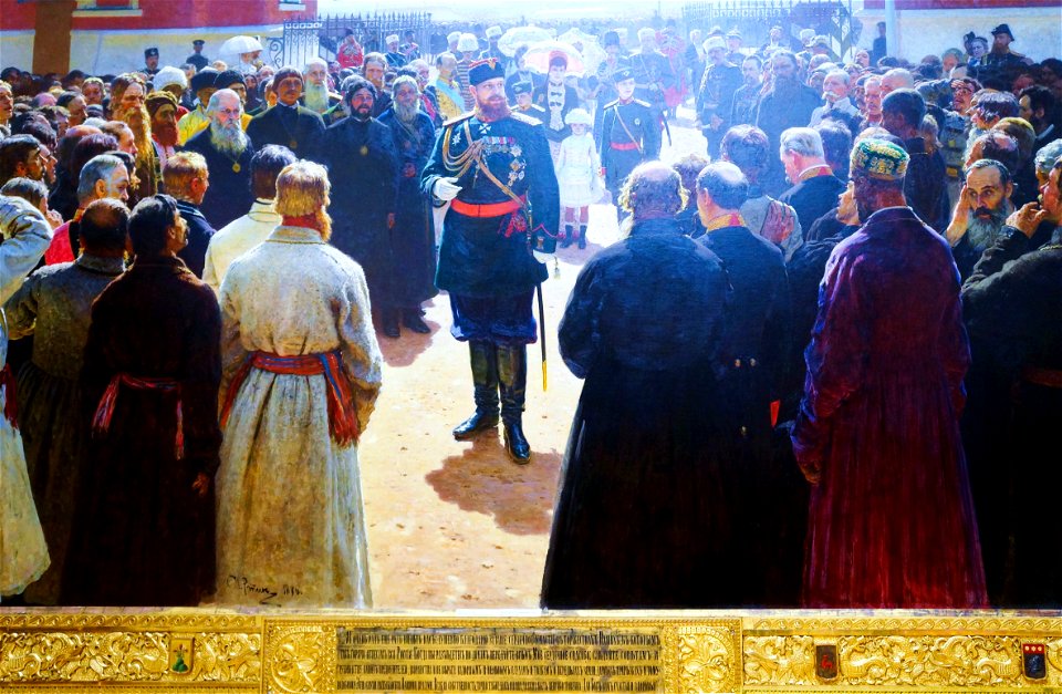 Ilya Repine;6 Aleksander III receiving rural district elders