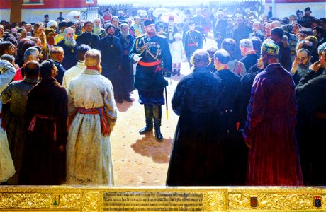 Ilya Repine;6 Aleksander III receiving rural district elders