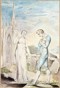 Illustrations to Robert Blair's The Grave , object 7 Whilst Surfeited Upon Thy Damask Cheek