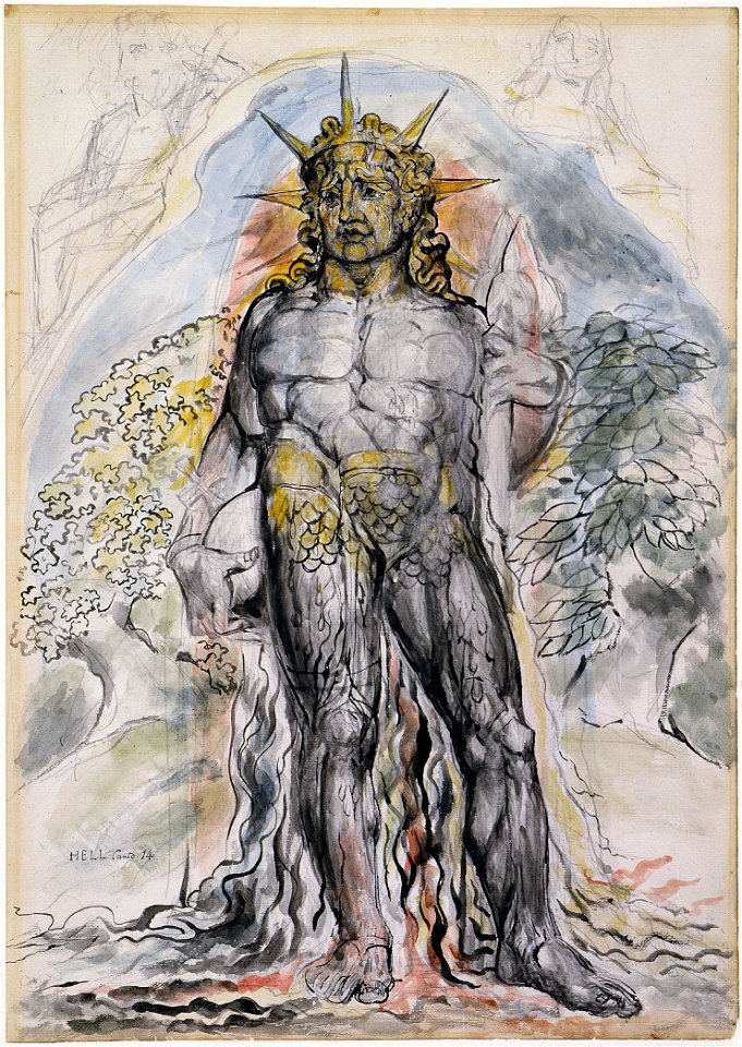 Illustrations to Dante's Divine Comedy object 30 Butlin 812-28 rectoThe Symbolic Figure of the Course of Human History Described by Virgil
