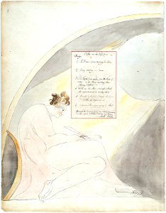 Illustrations to Gray's Poems, object 2 Ode on the Spring Page 2 Blank Page Bearing List of Titles