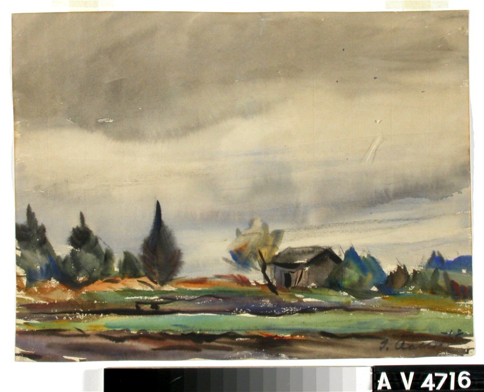 Ilmari Aalto - Sateinen sää - A V 4716 - Finnish National Gallery