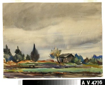 Ilmari Aalto - Sateinen sää - A V 4716 - Finnish National Gallery