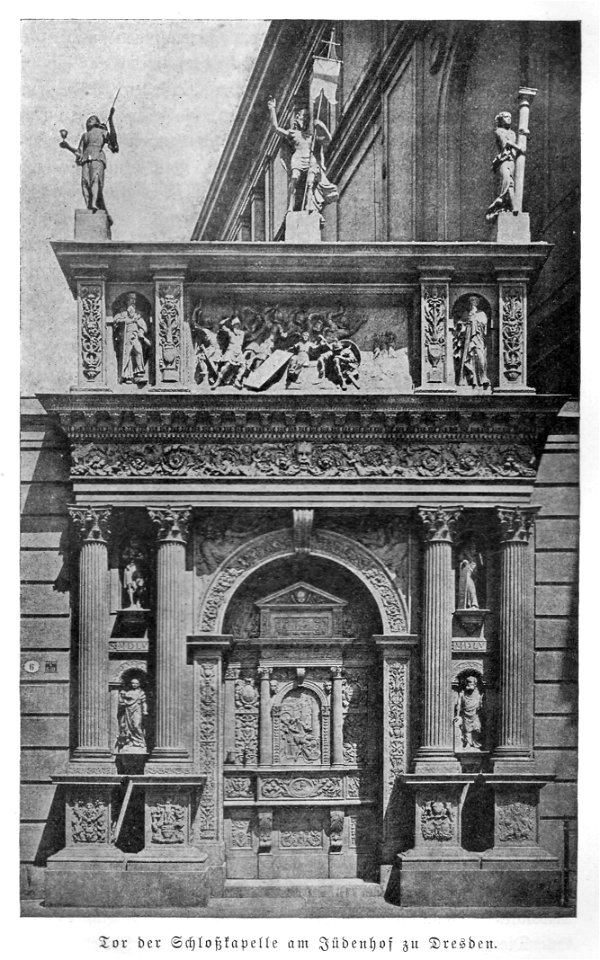 Illustrierte Geschichte d. sächs. Lande Bd. II Abt. 1 - 211 - Tor der Schloßkapelle