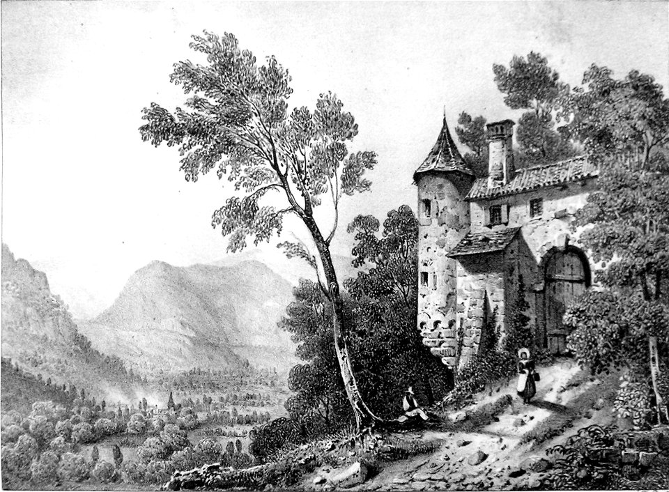 Im32 Album dauphiné T1 - Vallée de Vaulnavey, vue prise du Chateau d Uriage, by VC versio II cropped