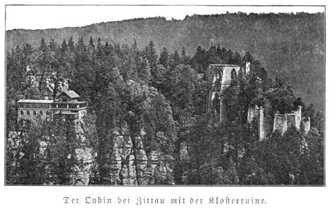 Illustrierte Geschichte d. sächs. Lande Bd. II Abt. 1 - 329 - Oybin. Free illustration for personal and commercial use.