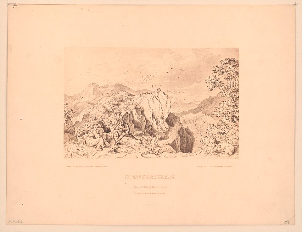 Im sabinergebirge - nach der Originalzeichnung von Ludwig Richter ; photogr. von F. & O. Brockmann in Dresden. LCCN2017650405