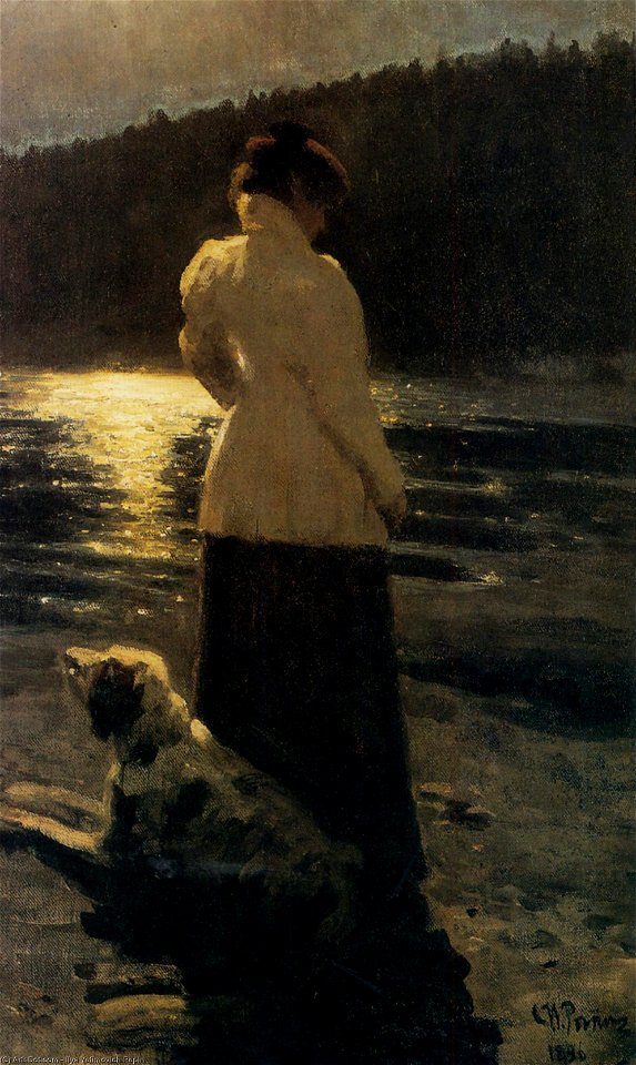 Ilya Repin Moonlit night Zdravnyovo