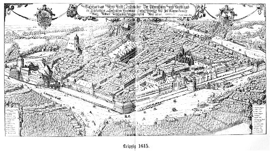 Illustrierte Geschichte d. sächs. Lande Bd. II Abt. 1 - 256 - Leipzig 1615. Free illustration for personal and commercial use.