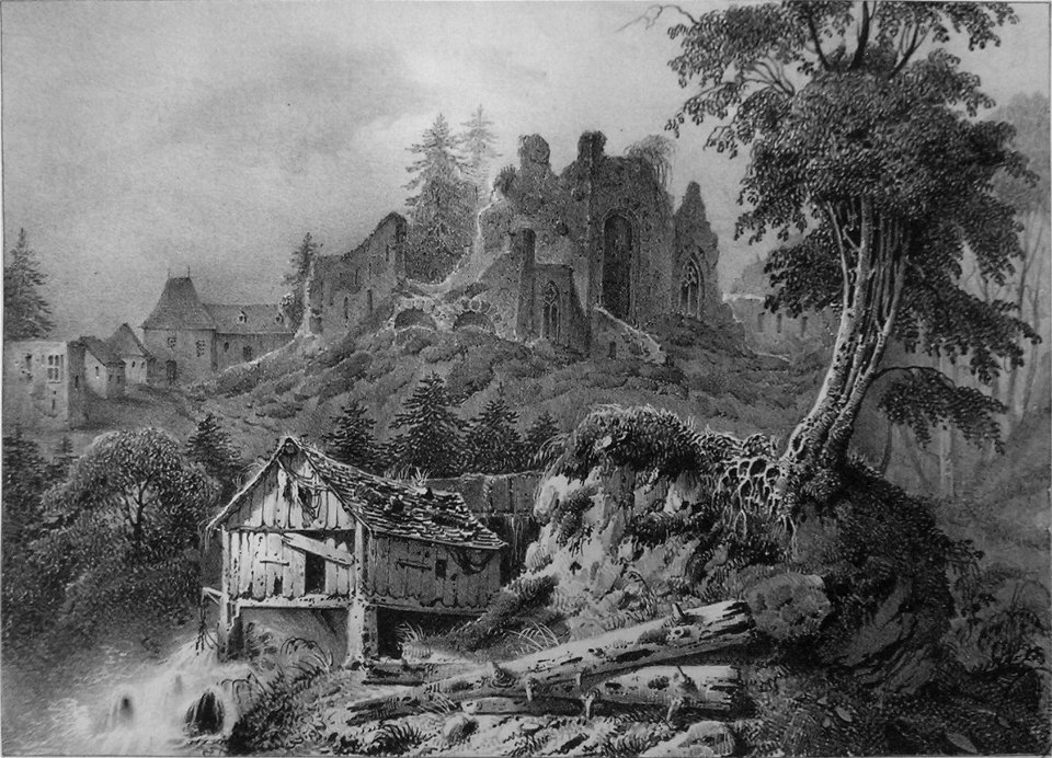 Im33 Album dauphiné T1 - ruines de la chartreuse de Prémol près Uriage, by VC versio II cropped