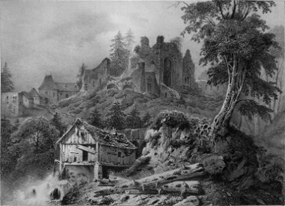 Im33 Album dauphiné T1 - ruines de la chartreuse de Prémol près Uriage, by VC versio II cropped