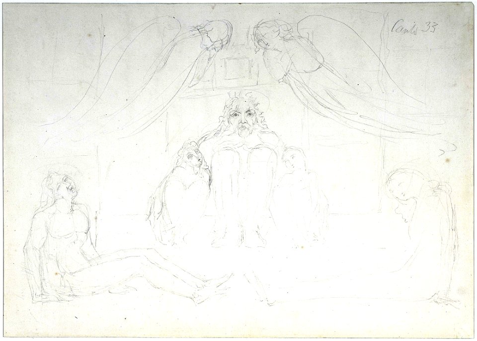 Illustrations to Dante's Divine Comedy, object 71 Butlin 812-68 Ugolino and His Sons in Prison