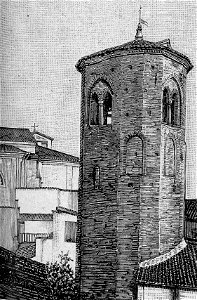 Imola – Campanile di Santa Maria in Regola (xilografia)