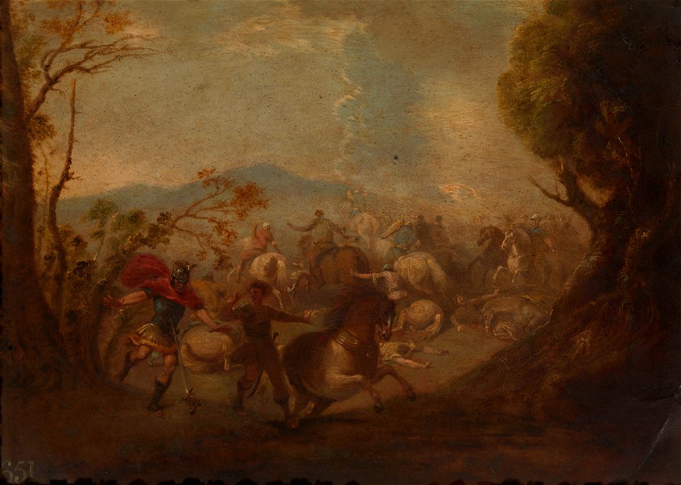 Imitator of Johann Rottenhammer the Elder (1565-1625) - The Death of Saul - RCIN 403463 - Royal Collection