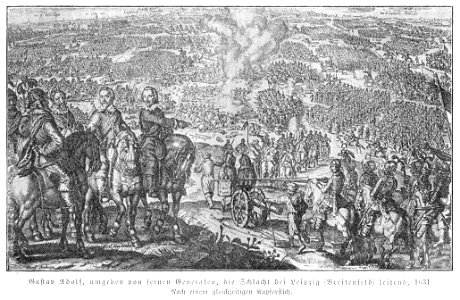 Illustrierte Geschichte d. sächs. Lande Bd. II Abt. 1 - 281 - Gustav Adolf, Schlacht bei Breitenfeld
