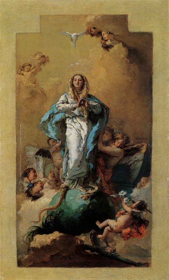 Immaculate Conception-oil sketch