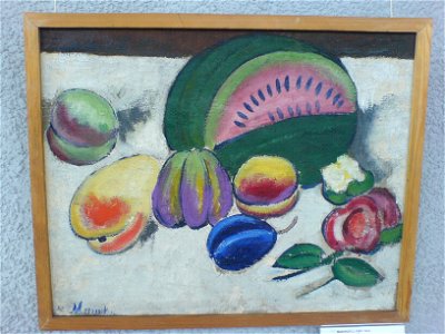 Ilya Ivanovich Mashkov, Fruits and Flowers. Free illustration for personal and commercial use.