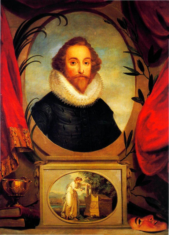 Imaginary portrait of Shakespeare by Angelica Kauffman