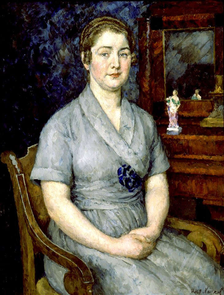 Ilya Mashkov - Portrait of the artist's wife Maria