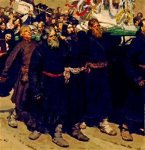 Ilya Repin - Крестный ход в Курской губернии - Google Art Project detail1