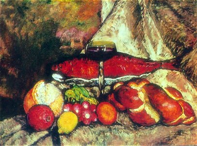 Ilya Mashkov - Still life with red fish