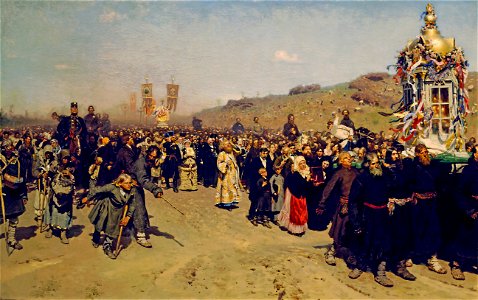 Ilya Repin - Крестный ход в Курской губернии - Google Art Project