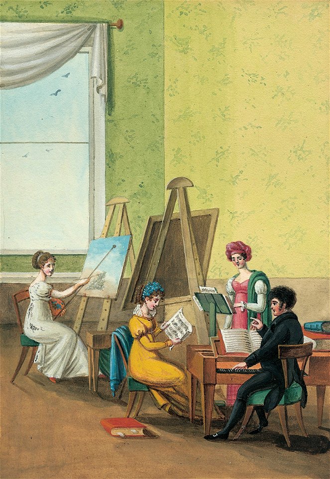 Im Atelier deutsch um 1800