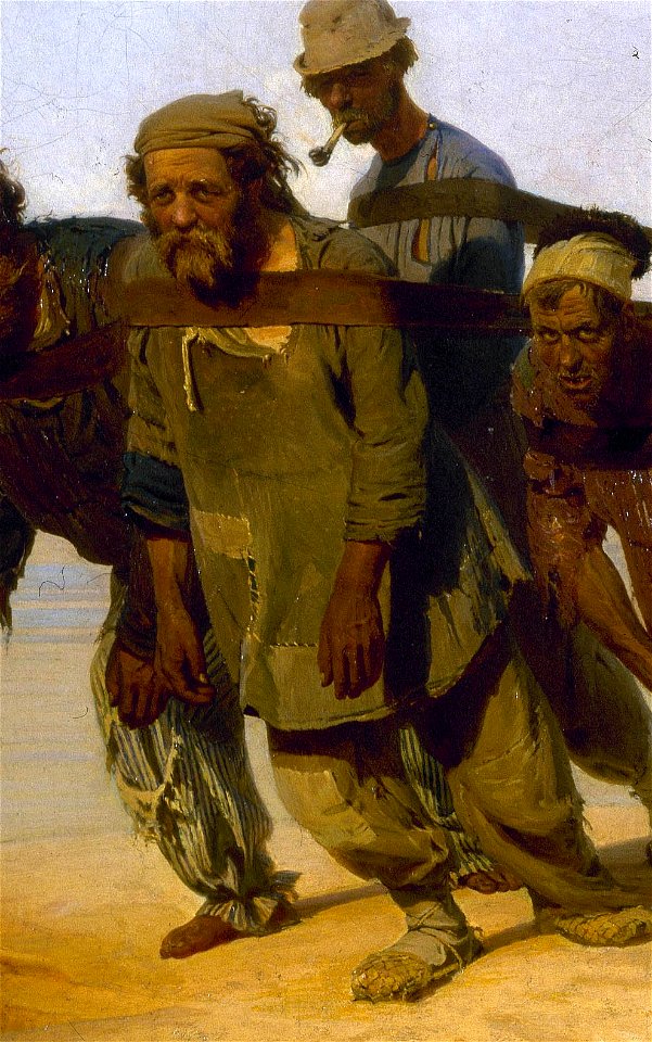 Ilya Repin - Barge Haulers on the Volga - Google Art Project (cropped)
