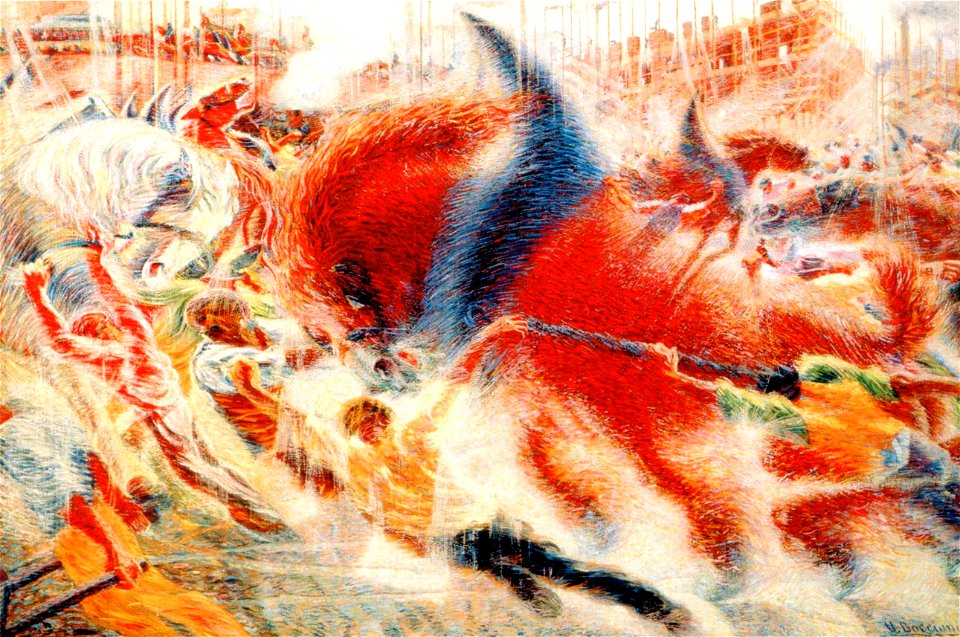 Immagine-Umberto boccioni la città che sale