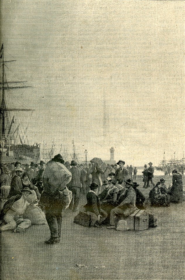 Imbarco di Emigranti dal porto di Genova b