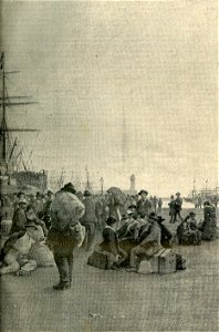 Imbarco di Emigranti dal porto di Genova b