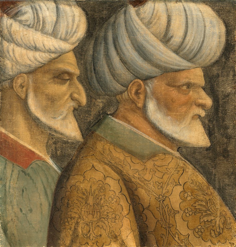 Imitator of Gentile Bellini - Sinan the Jew and Haireddin Barbarossa - 1947.53 - Art Institute of Chicago