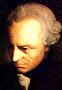 Immanuel Kant (painted portrait). Free illustration for personal and commercial use.