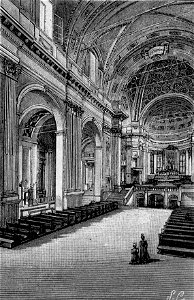 Imola – Interno di San Cassiano (xilografia)