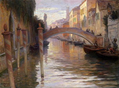 Imre Gergely Abendstimmung in Venedig