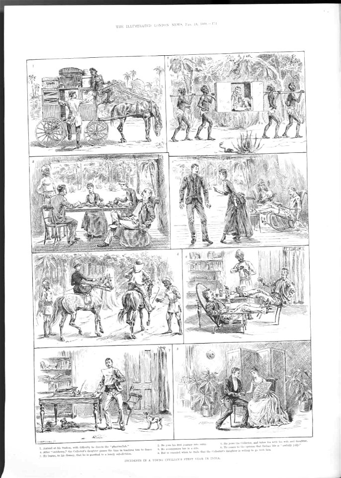 Incidents in a Young Civilian's First Year in India - ILN 1888
