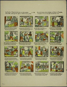 In Paul en Virginia ziet men op deze prent-Catchpenny print-Borms 0049