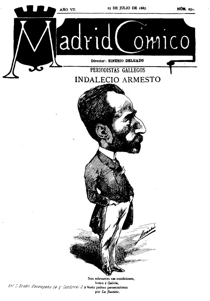 Indalecio Armesto, de Mecachis, Madrid Cómico, 23 de julio de 1887