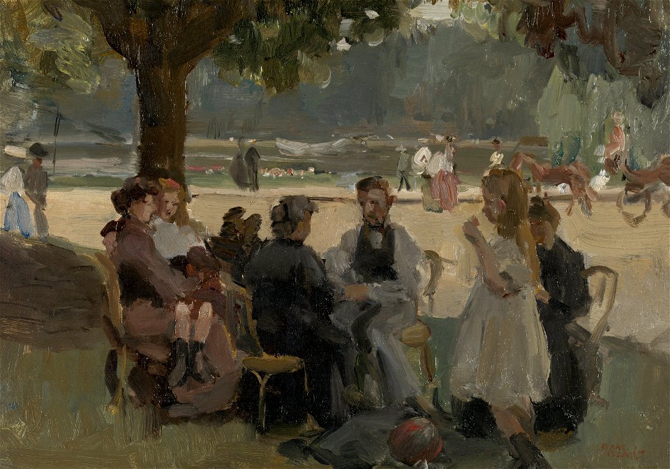 In the Bois de Boulogne near Paris, Isaac Israels, c. 1906